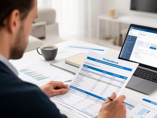 Autónomo revisando sus gastos personales y empresariales con asesor financiero